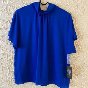 Vince Camuto Cobalt Blue Blouse (NWT)